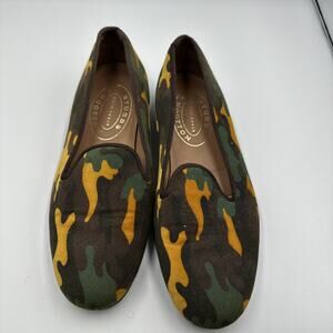 Stubbs & Wootton Camo Slipper Shoe Sz 8